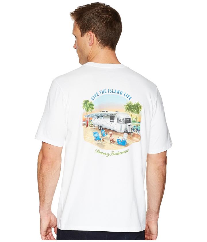 Tommy Bahama Live The Island Life Tee (white) Men's T Shirt
