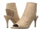 Nina Kristene (sand Perforated Woven Leather) High Heels