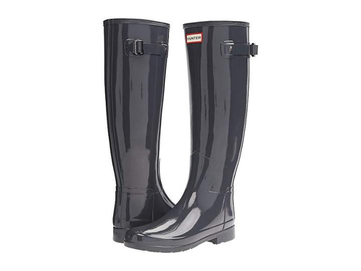Hunter Original Refined Gloss Rain Boots (dark Slate) Women's Rain Boots