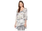 Nally & Millie Grey Abstract Print Tunic (multi) Women's Blouse