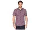 Perry Ellis Short Sleeve Floral Print Shirt (ink) Men's Clothing