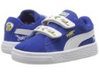 Puma Kids Minions Suede V (toddler) (olympian Blue/puma White) Kids Shoes