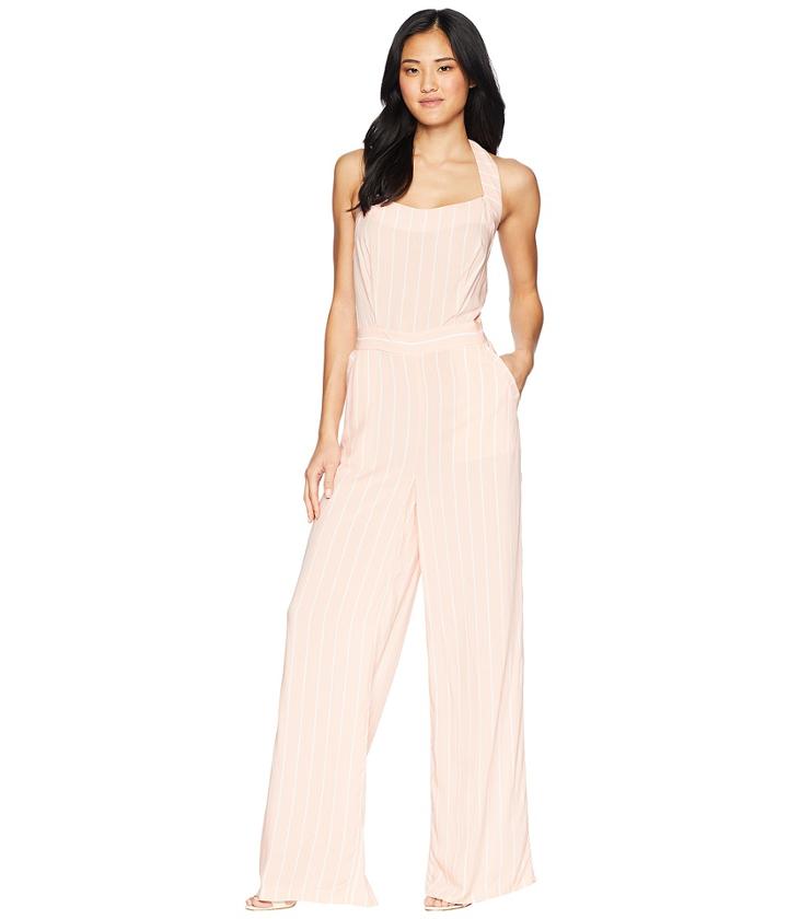 Juicy Couture Cindy Stripe Jumpsuit (soft Pink Cindy Stripe) Women's Jumpsuit & Rompers One Piece