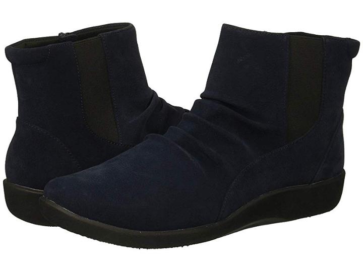 Clarks Sillian Rima (navy Synthetic) Women's  Shoes