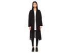 Y's By Yohji Yamamoto O-pleats Ljk Pleated Trim Button Up Jacket (black) Women's Jacket