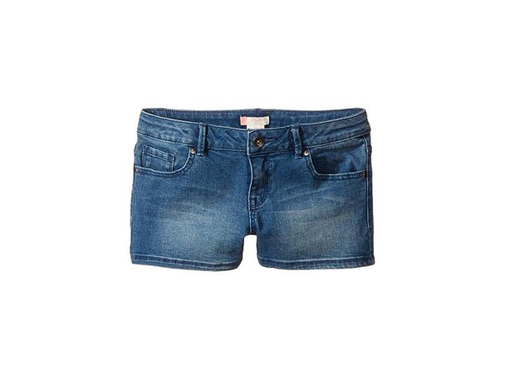 Roxy Kids Shine Shine Like Sun Shorts (big Kids) (medium Blue) Girl's Shorts