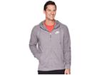Nike Nsw Av15 Hoodie Full-zip Knit (gunsmoke/heather/white) Men's Sweatshirt