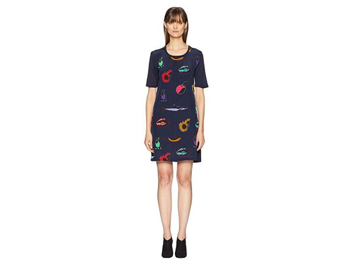 Paul Smith Artful Print T-shirt Dress (navy) Women's Dress