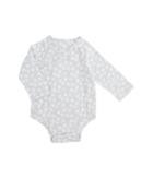 Aden + Anais Long Sleeve Kimono Body Suit (infant) (moon Dot) Kid's Jumpsuit & Rompers One Piece