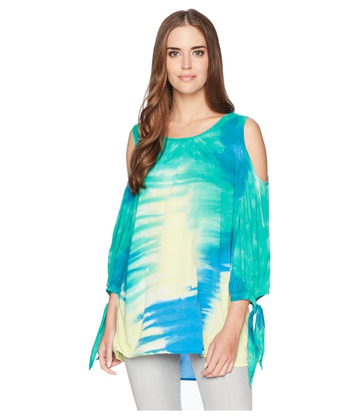 Xcvi Hadley Blouse (auror Wash Cobalt) Women's Clothing