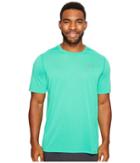 Under Armour Ua Threadborne Short Sleeve (glass Green/graphite) Men's Clothing