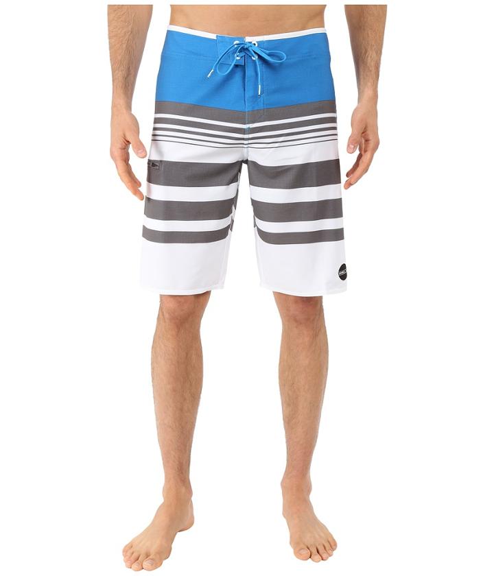 O'neill Hyperfreak Heist Boardshorts (white/blue) Men's Swimwear