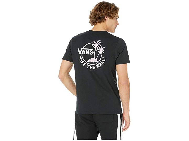 Vans Mini Dual Palm Ii T-shirt (black/violet Ice) Men's T Shirt