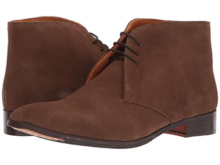 Carlos By Carlos Santana Corazon (honey Brown Calfskin Suede) Men's Lace-up Boots