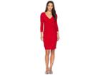 Lauren Ralph Lauren Petite Cleora Dress (red) Women's Dress