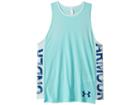 Under Armour Kids Threadborne Tank Top (big Kids) (tropical Tide/refresh Mint) Girl's Sleeveless