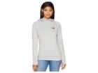 The North Face Fave Lite Lfc Pullover (tnf Light Grey Heather/rumba Red) Women's Sweatshirt