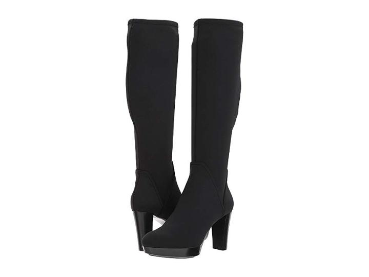 Donald J Pliner Echoe (black Stretch Crepe) Women's Boots