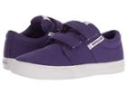 Supra Kids Stacks Vulc Ii Hook Loop (little Kid/big Kid) (purple/white) Boy's Shoes