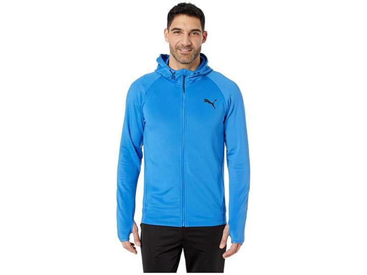 Puma Tec Sports Full Zip Hoodie (strong Blue) Men's Sweatshirt