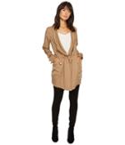 Nic+zoe Easy Breezy Jacket (light Brown) Women's Coat