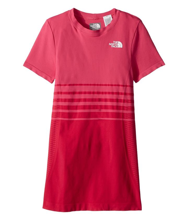 The North Face Kids Round N Round Tee (little Kids/big Kids) (petticoat Pink/tnf White) Girl's T Shirt