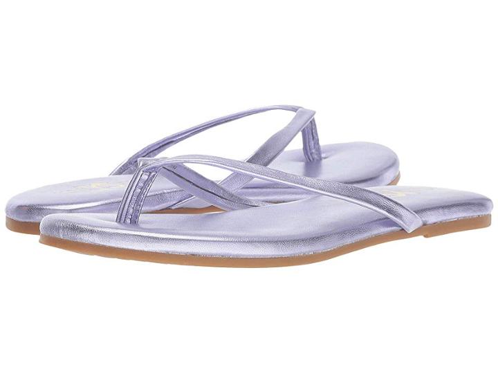 Yosi Samra Rivington (amethyst Metallic Leather) Women's Flat Shoes