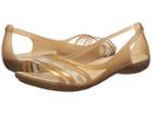 Crocs Isabella Huarache Flat (bronze) Women's Flat Shoes