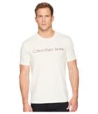 Calvin Klein Jeans Hd Calvin Klein Jeans Logo Crew Neck Tee (vanilla Ice) Men's T Shirt