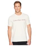 Calvin Klein Jeans Hd Calvin Klein Jeans Logo Crew Neck Tee (vanilla Ice) Men's T Shirt