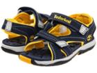 Timberland Kids Mad River 2-strap Sandal (toddler/little Kid) (navy/yellow) Boys Shoes