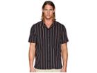 Vince Vintage Stripe Cabana Short Sleeve Shirt (new Coastal) Men's Clothing