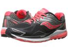 Saucony Ride 9 (grey/charcoal/coral) Women's Running Shoes