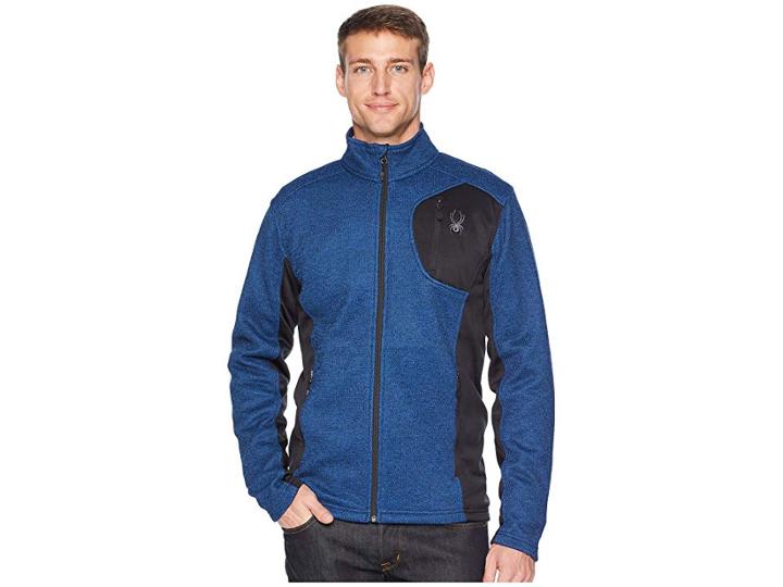 Spyder Bandit Full Zip Stryke Jacket (frontier/black/black) Men's Coat
