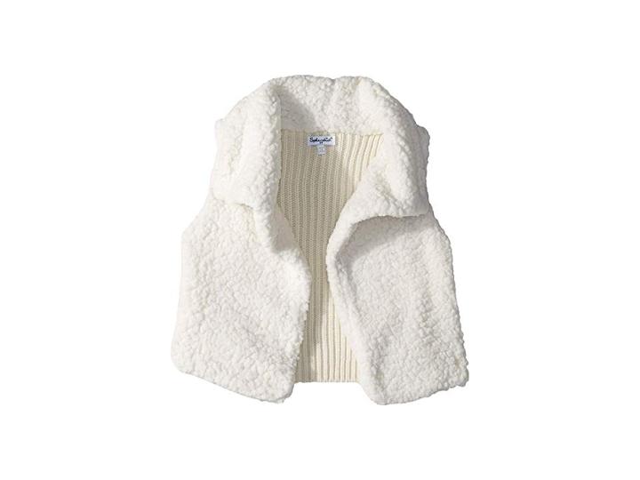 Splendid Littles Faux Sherpa Vest (little Kids) (off-white) Girl's Vest