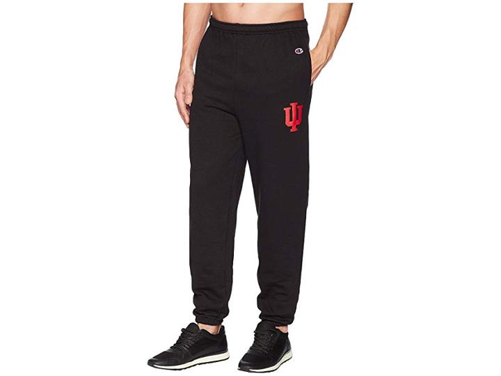 Champion College Indiana Hoosiers Eco(r) Powerblend(r) Banded Pants (black) Men's Casual Pants