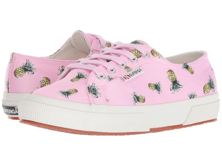 Superga 2750 Satinfantw (pink Multi) Women's Lace Up Casual Shoes