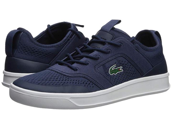 Lacoste Explorateur Light 2181 (navy Fluorescent Yellow) Men's Shoes