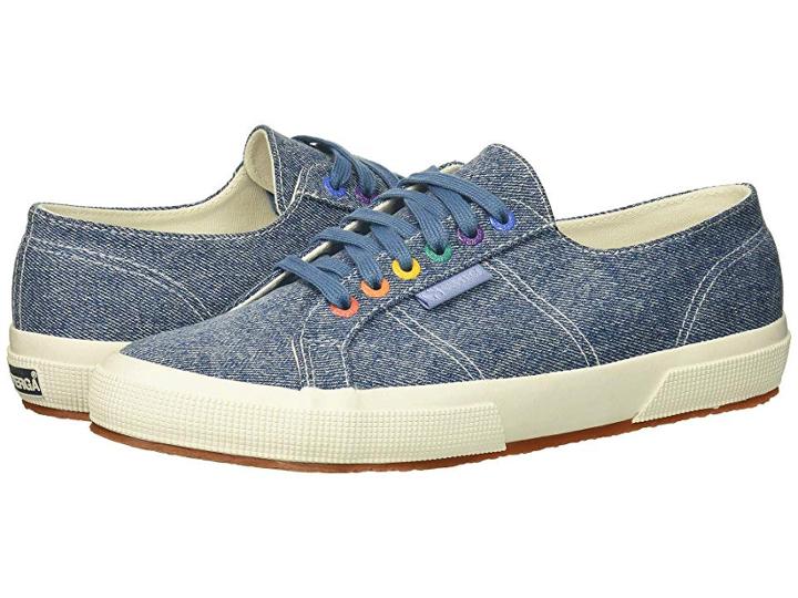 Superga 2750 Coloreyedenimw (denim Multi) Women's Lace Up Casual Shoes
