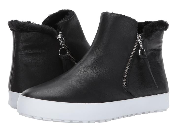 Rebecca Minkoff Shelly (black Lamba) Women's Zip Boots