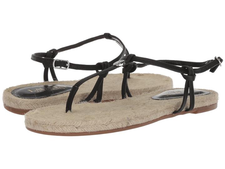 Lauren Ralph Lauren Makayla (black Super Soft Leather) Women's Shoes