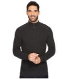 Royal Robbins All Season Merino Thermal 1/4 Zip (charcoal) Men's Long Sleeve Pullover
