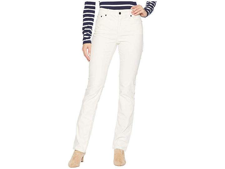 Lauren Ralph Lauren Premier Straight Corduroy Jeans (mascarpone Cream) Women's Casual Pants
