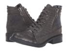 Blowfish Vixie (gunmetal Gypsy/charcoal Rustic Faux Suede) Women's Lace-up Boots