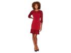 Michael Michael Kors Fabric Mix Long Sleeve Dress (maroon) Women's Dress