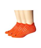Drymax Sport Running Lite Mesh No Show Tab 3-pack (sunburst Orange) No Show Socks Shoes