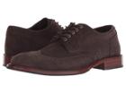 Trask Logan (charcoal English Suede) Men's Lace Up Cap Toe Shoes