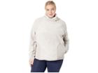 Nike Long Sleeve Pullover Sherpa Top (size 1x-3x) (desert Sand/white) Women's Workout