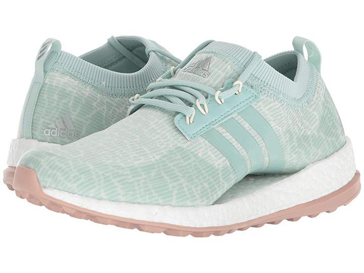 Adidas Golf Pure Boost Xg (ash Green/white Tint/ash Pearl) Women's Golf Shoes