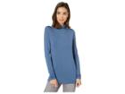 Anne Klein Solid Jersey Long Sleeve Turtleneck (versailles) Women's Clothing